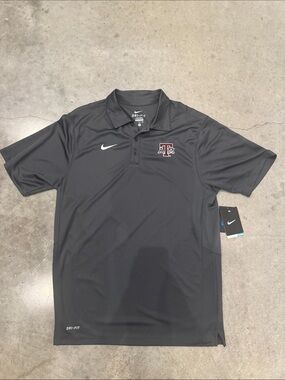 NWT Nike Dri-FIT Texas A&M Aggies Reckoning Polo Men’s Small Anthracite